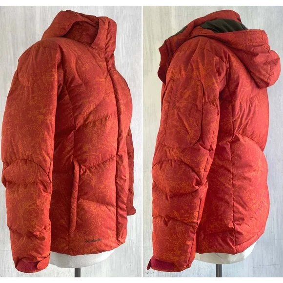 Columbia Titanium Women's Small DOWN Insulated snowboard ski Hooded Zip Jacket - Picture 3 of 16
